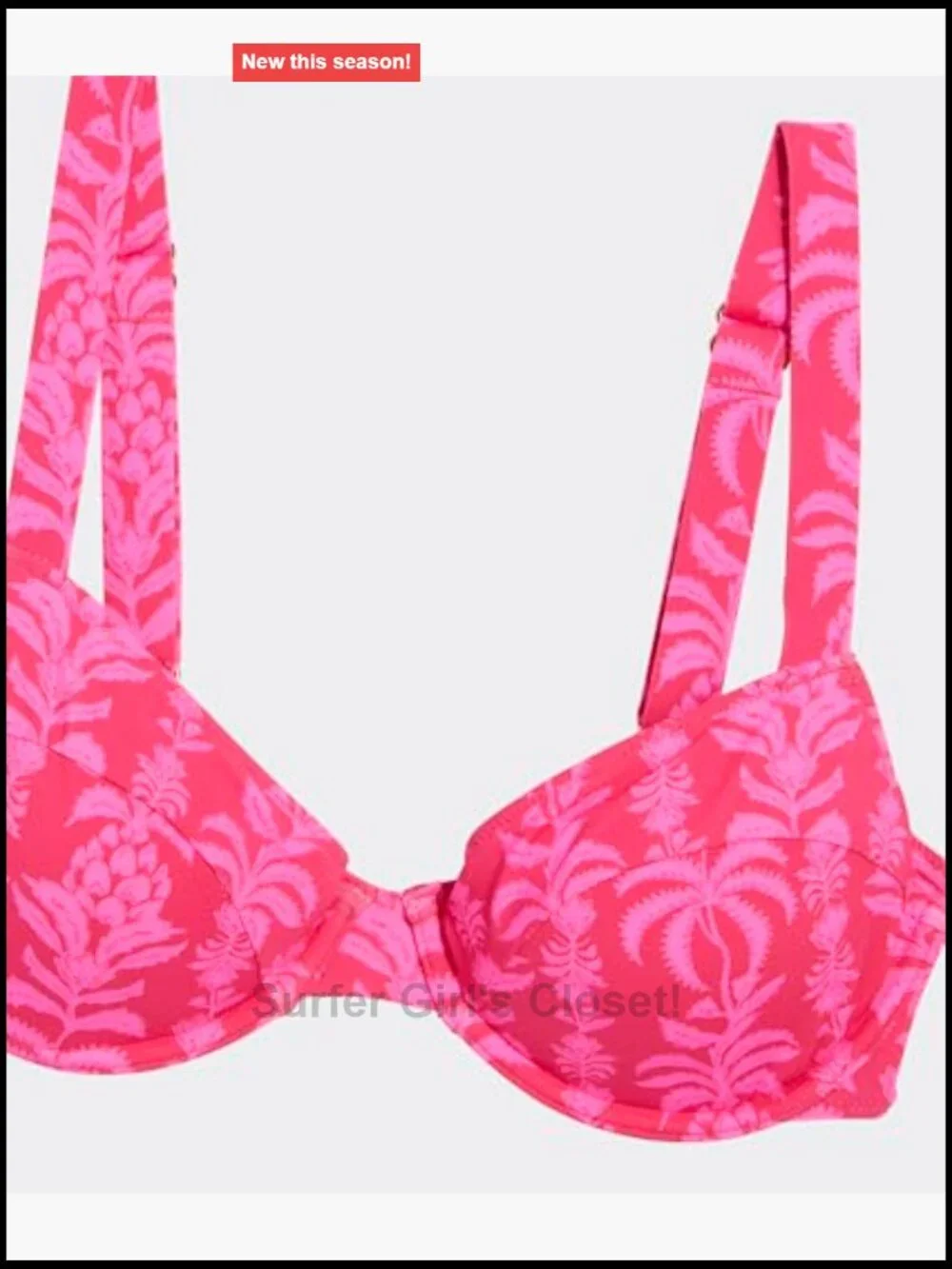 Balconette Underwire Bikini Top with UPF 50+ Sun Protection
